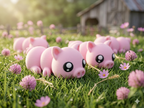 Rosalie – gelenkiges 3D-gedrucktes Schweinchen von druckpunkt, Produktfoto