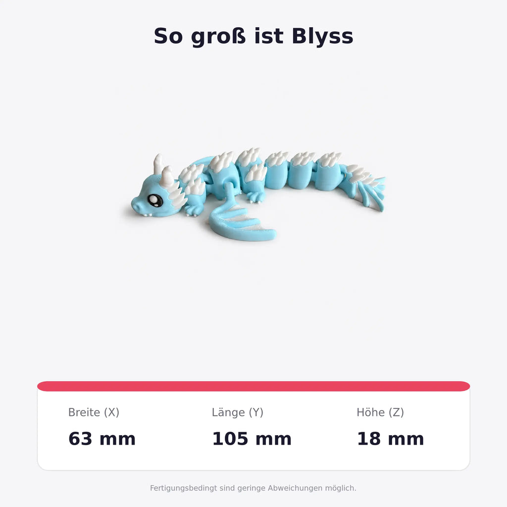 Blyss – Abmessungen in Millimetern
