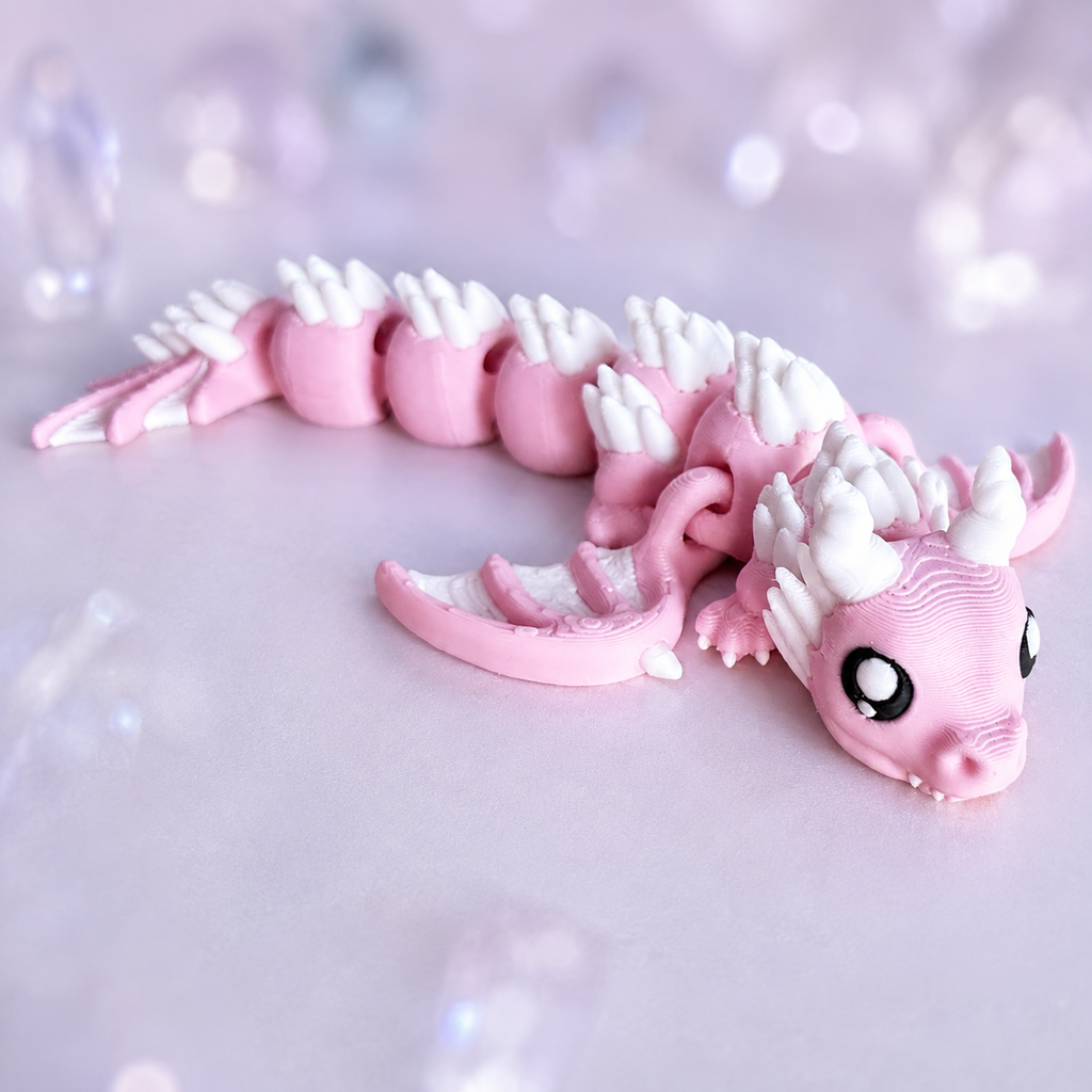 Blyss Rosa – Detailansicht mit sichtbarer 3D-Druckstruktur, Produktfoto