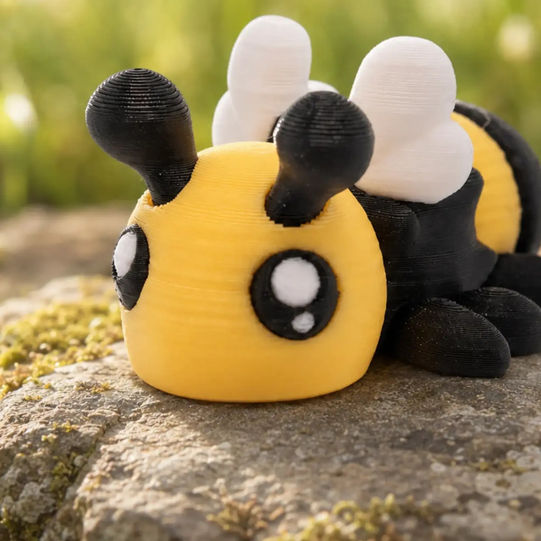 Buzzly – Detailansicht mit sichtbarer 3D-Druckstruktur