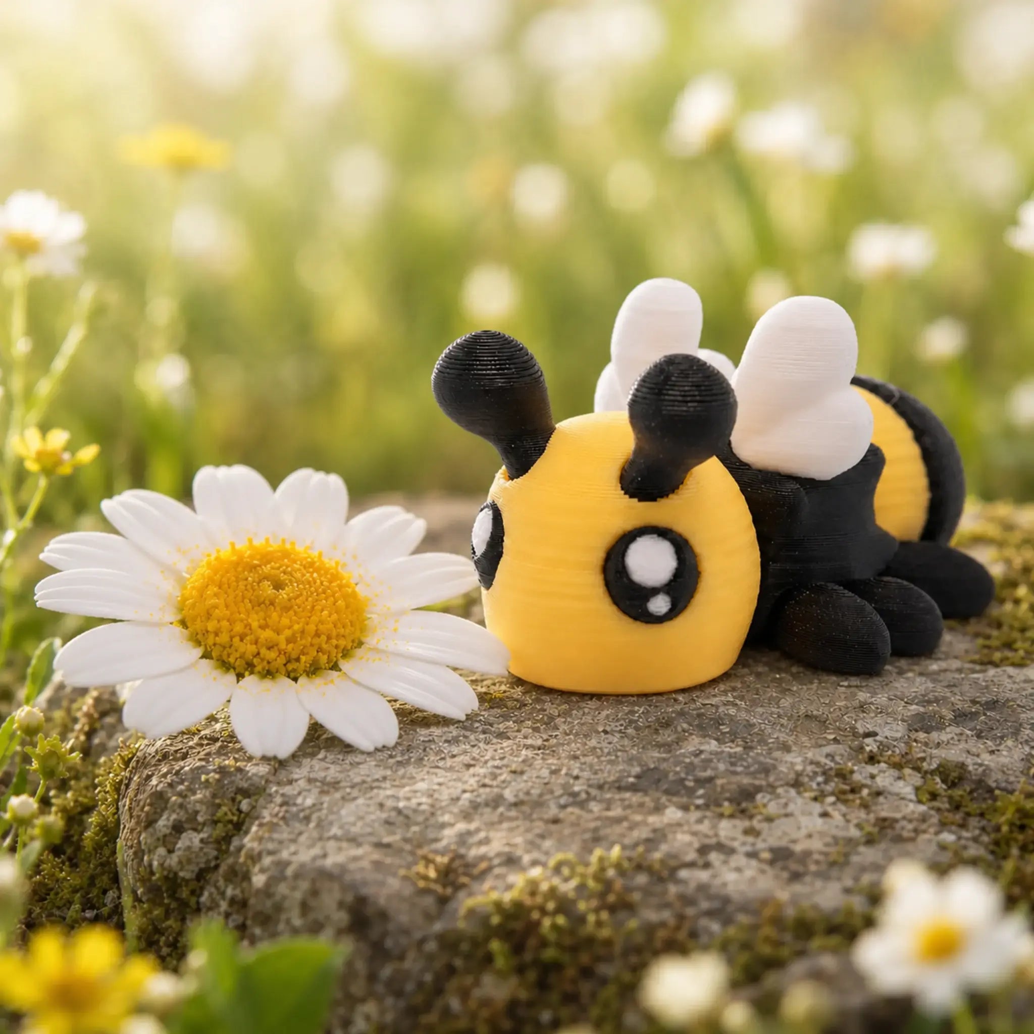 Buzzly – entdeckt eine große weiße Margerite