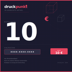 druckpunkt Gutschein 10 Euro – Geschenkgutschein für 3D-gedruckte Figuren