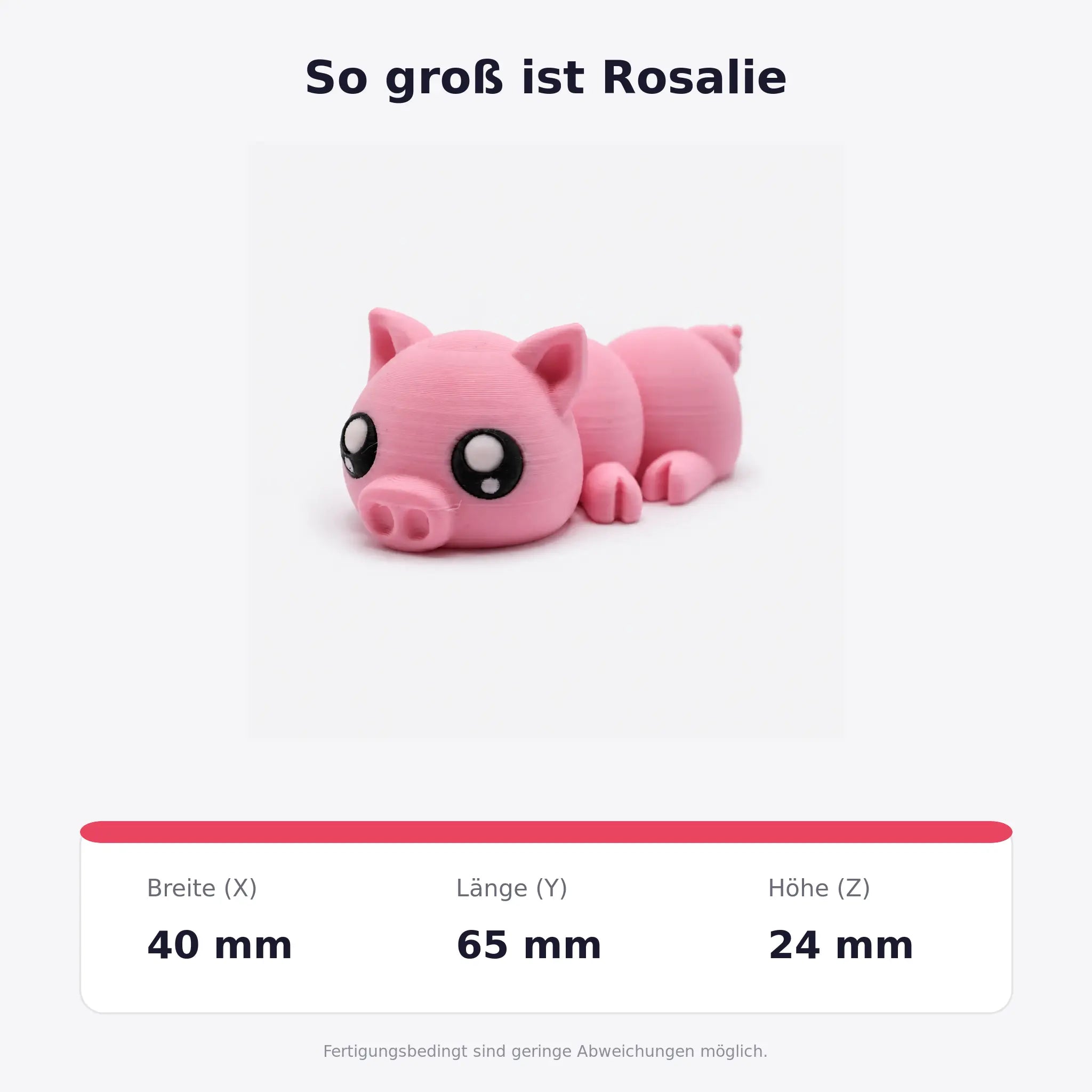 Rosalie – Abmessungen in Millimetern